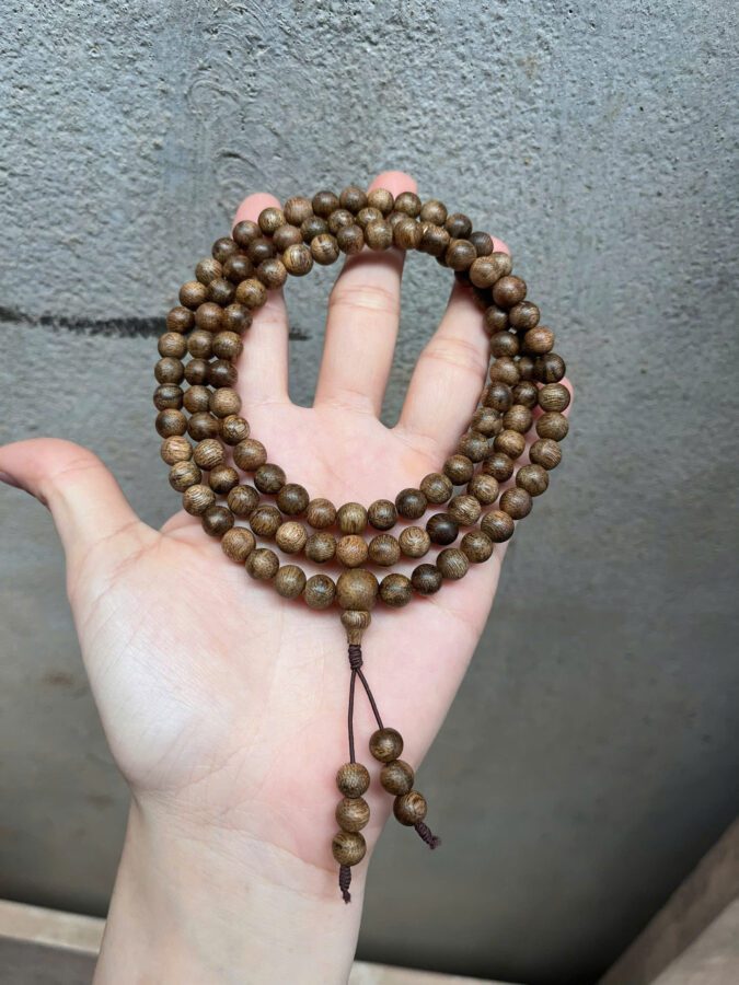 Chuỗi Trầm Banh đỏ Campuchia 108 hạt 6li tự nhiên – Tịnh Agarwood
