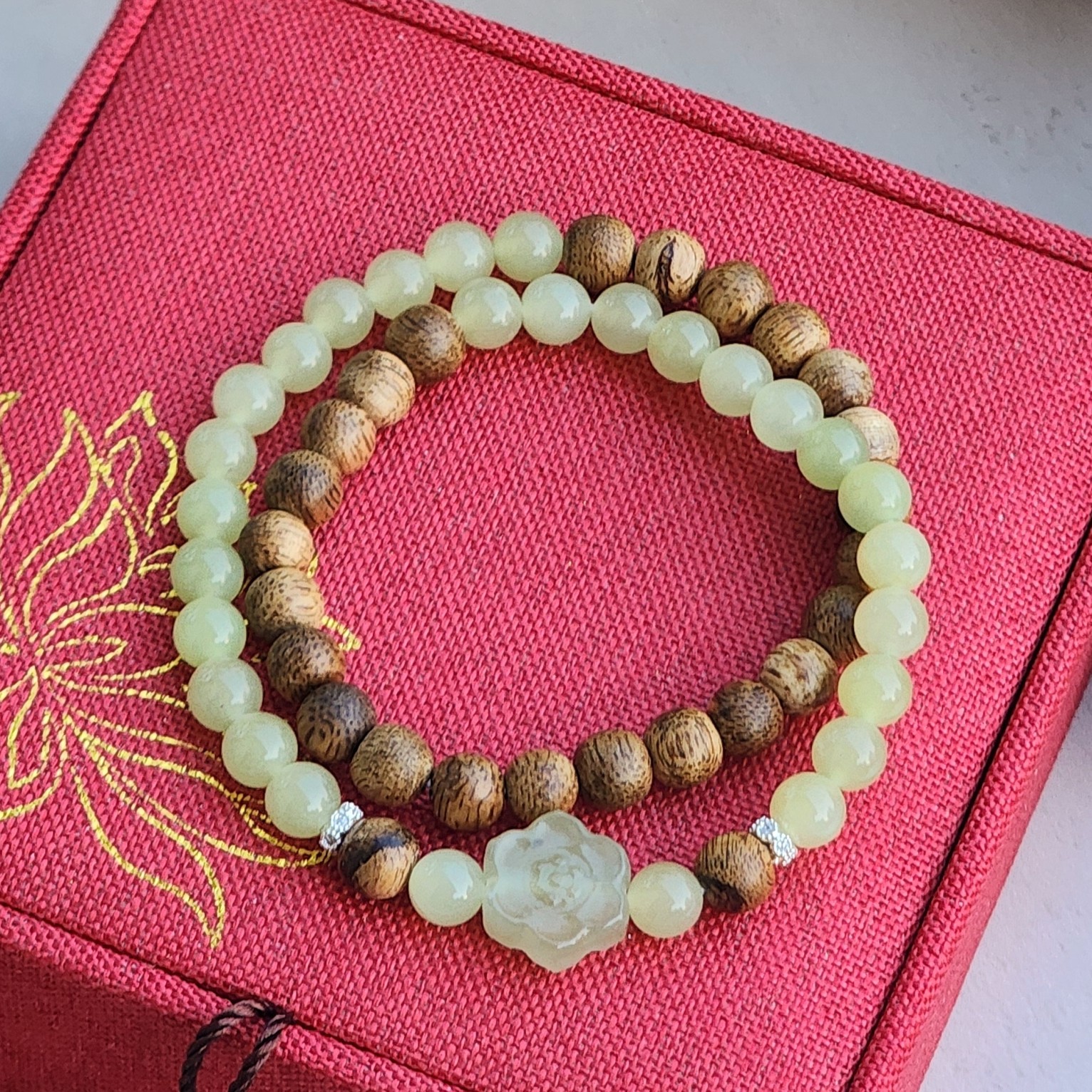 Chuỗi Banh Campuchia mix Ngọc Hòa Điền 6li tự nhiên |M007