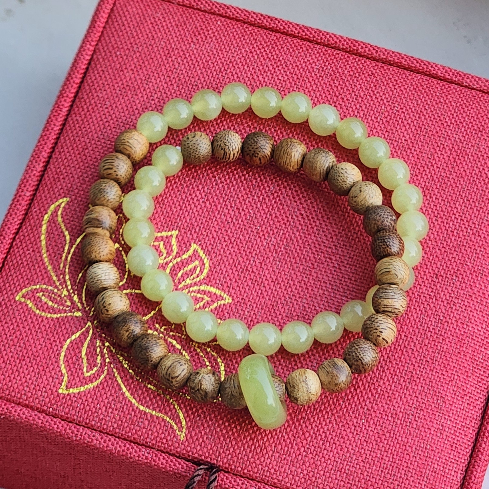Chuỗi Banh Campuchia mix Ngọc Hòa Điền 6li tự nhiên |M006