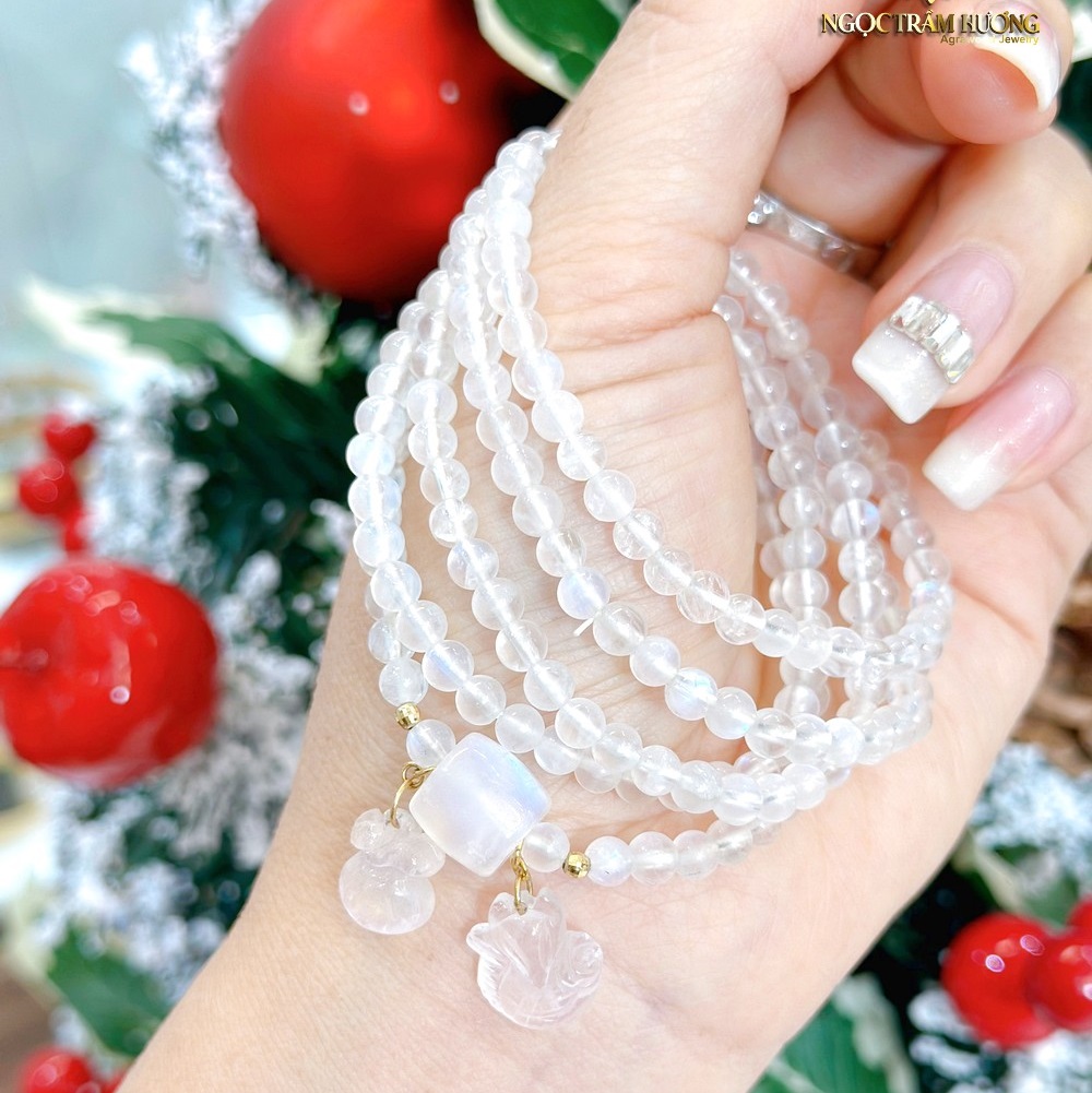 Chuỗi đeo tay Đá mặt trăng mix