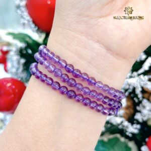 Chuỗi thạch anh tím 5 li tự nhiên