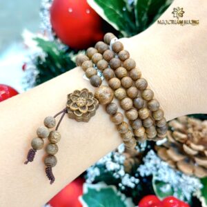 Chuỗi trầm hương A Lưới 6 li 108 hạt tự nhiên