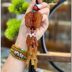 Khánh treo xe tì hưu mã não phong thủy – Tịnh Agarwood