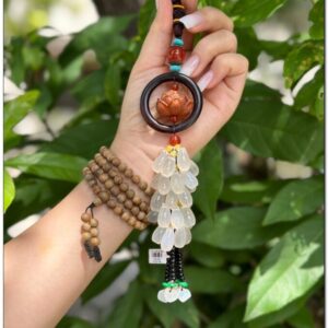 Khánh treo xe hình sen gỗ điếu phong thủy – Tịnh Agarwood