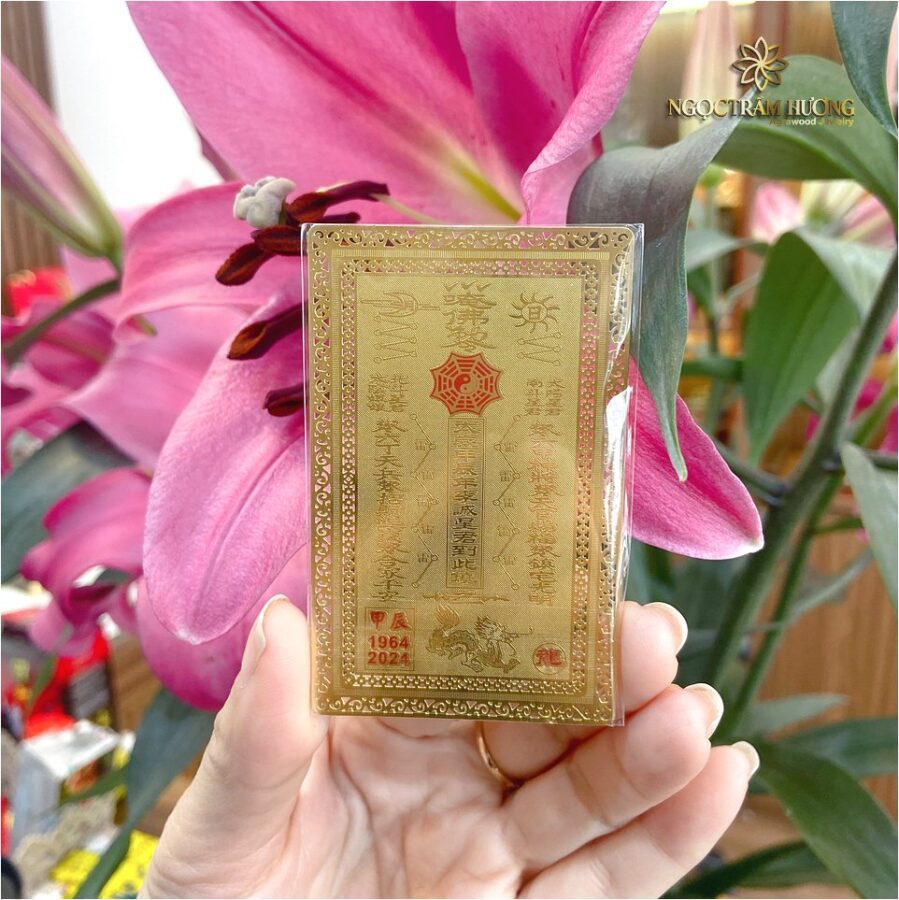 Ảnh: Kim bài thái tuế 2024 tại Tịnh Agarwood
