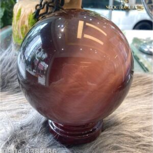 Quả cầu đá tím phong thủy (loại to) – Tịnh Agarwood