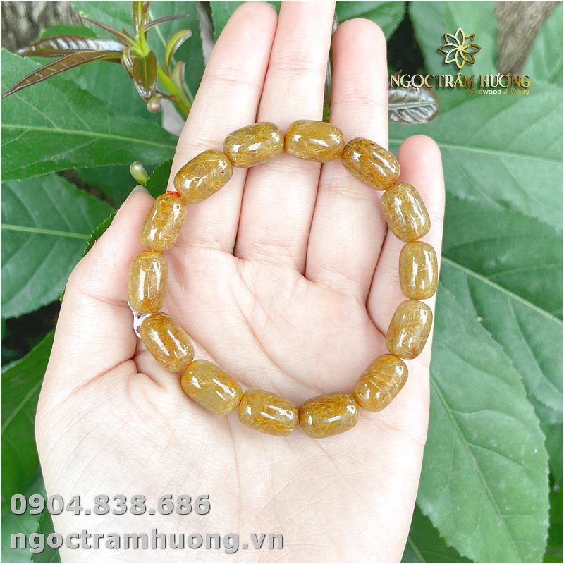 Vòng lu thống thạch anh tóc vàng