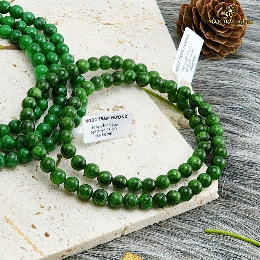 Vòng tay đá diopside 6li