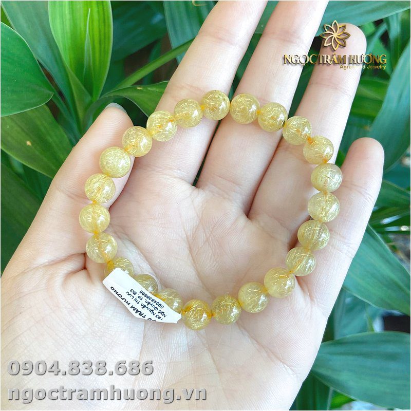 Vòng tay thạch anh tóc vàng 9 li (1)