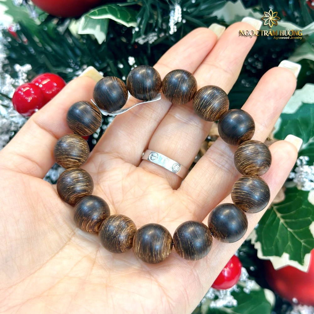 Vòng trầm sánh ngang 14 li – Tịnh Agarwood