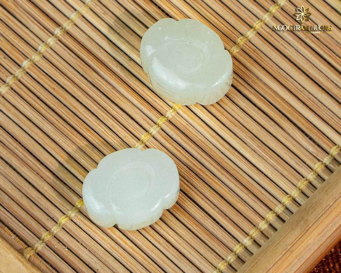 Vòng tay ngọc hòa điền 6li mix