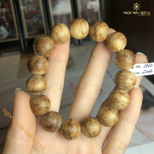 Vòng tay banh quầng trầm tự nhiên Indo 12-14li – Tịnh Agarwood