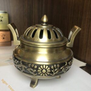 Lư đốt trầm bằng đồng cao cấp