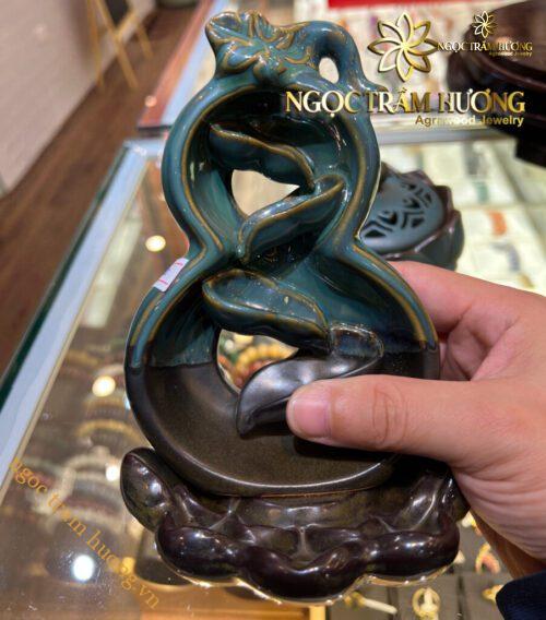 Thác khói trầm hương từ gốm Bát tràng 6 – Tịnh Agarwood
