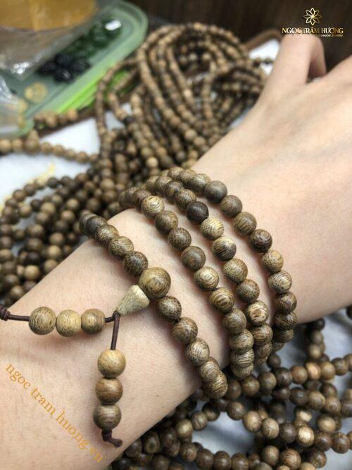 Chuỗi trầm hương Lào tự nhiên 7li 108 hạt – Tịnh Agarwood