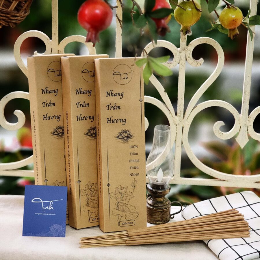 Nhang trầm hương tự nhiên Đặc Biệt 120gr 30cm – Tịnh Agarwood